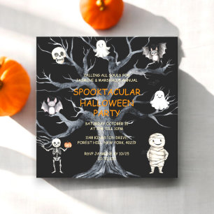 Annual  fun Family Halloween party Invitation