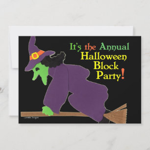 Annual Halloween Block Party Invitation