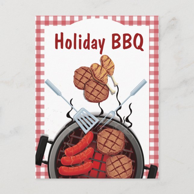 Annual Holiday Picnic Invitation Postcard (Front)