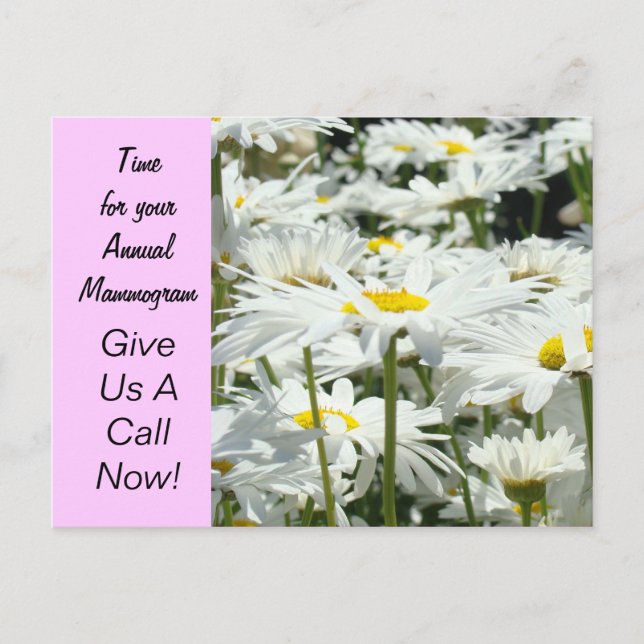 Annual Mammogram postcard Reminder Women (Front)
