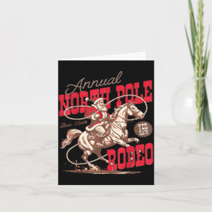 Annual North Le Rodeo Cowboy Santa Howdy Christmas Card