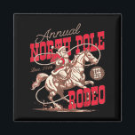 Annual North Le Rodeo Cowboy Santa Howdy Christmas Magnet<br><div class="desc">Annual North Le Rodeo Cowboy Santa Howdy Christmas</div>