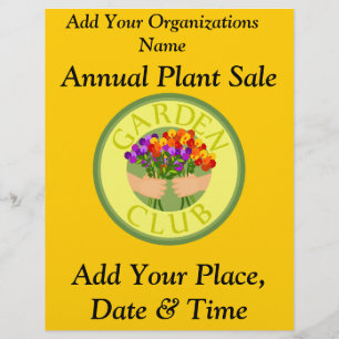 Annual Plant Sale, Flyer