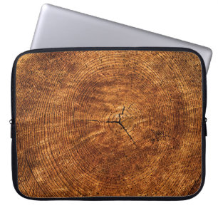 Annual rings tree texture structure laptop sleeve