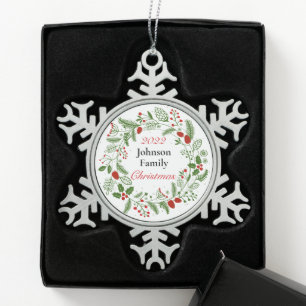 Annual Snowflake Framed Ornament