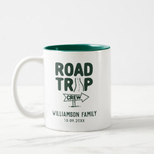 Annual Summer Road Trip Family Custom Two-Tone Coffee Mug
