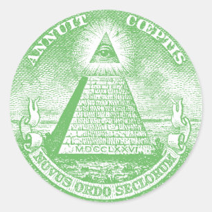 Annuit Coeptis Classic Round Sticker