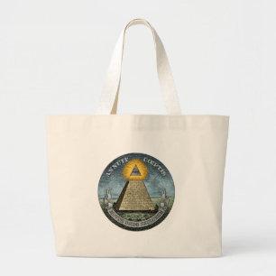 Annuit Coeptis - the All-Seeing Eye Large Tote Bag