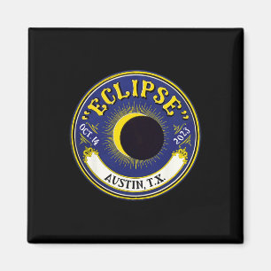 Annular Solar Eclipse Austin Texas Family Travel T Magnet