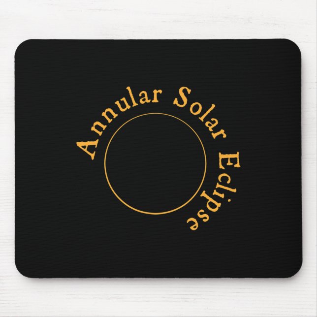 Annular Solar Eclipse  Mouse Mat (Front)
