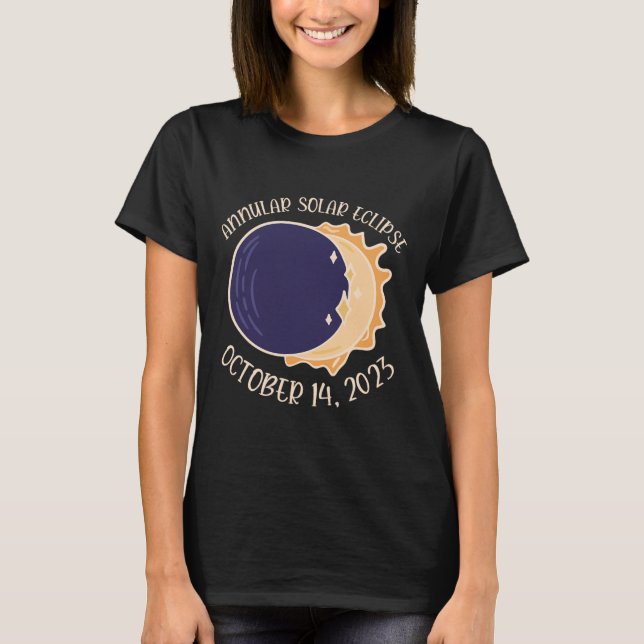 Annular Solar Eclipse Oct 14  T-Shirt (Front)
