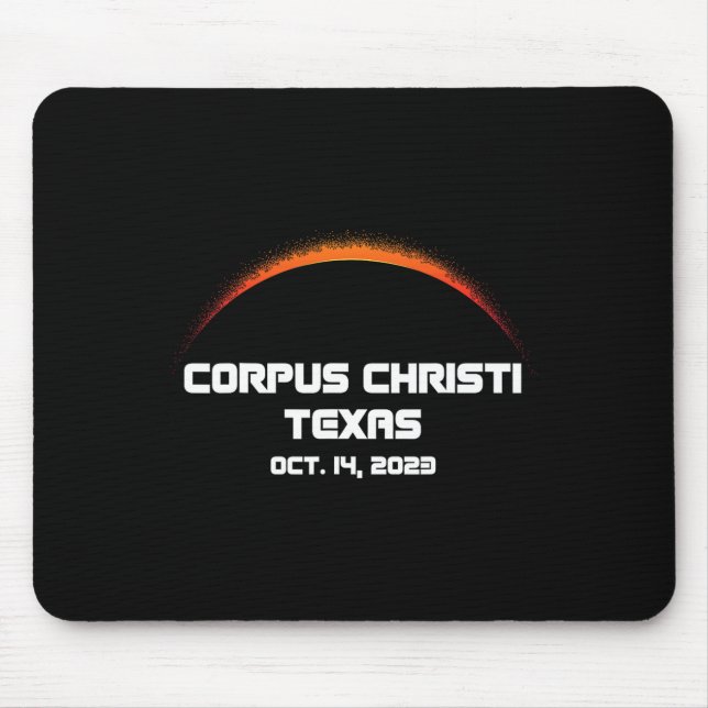 Annular Solar Eclipse S Corpus Christi Fall  Mouse Mat (Front)