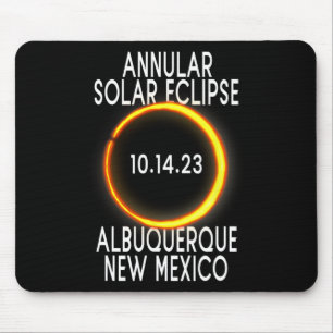 Annular Solar Eclipse T - Albuquerque New Mexico Mouse Mat