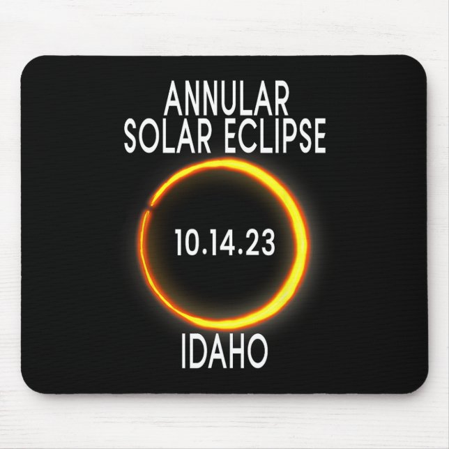 Annular Solar Eclipse T - Idaho  Mouse Mat (Front)