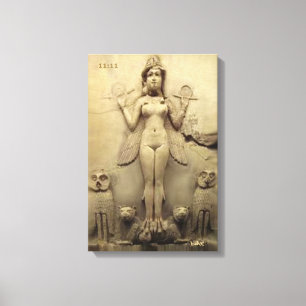 ANNUNAKI CANVAS DMT SPIRITUAL GRAFFITI enlil enki Print