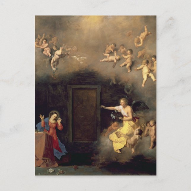 Annunciation, 1635 postcard (Front)