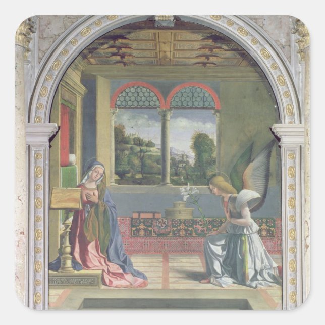 Annunciation 2 square sticker (Front)