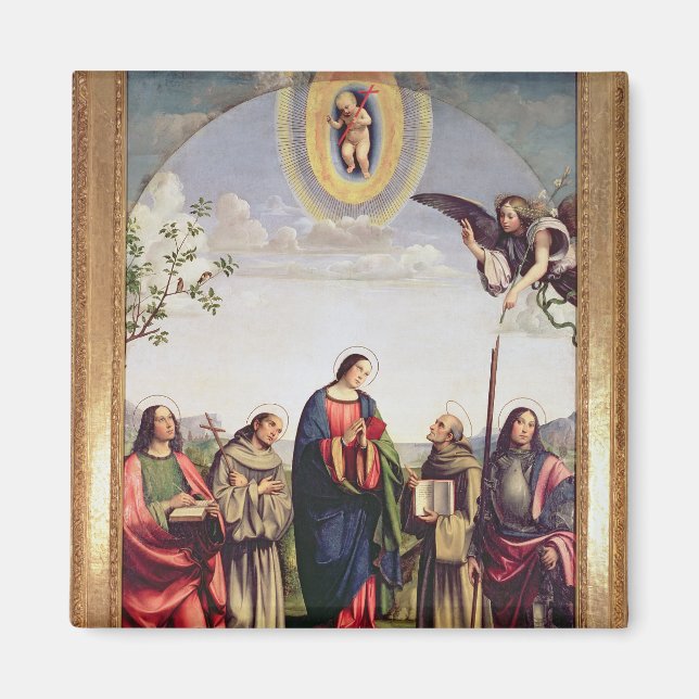 Annunciation and Saints, 1500 Magnet (Front)