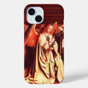 ANNUNCIATION ANGEL Archangel Gabriel,Jan Van Eyck iPhone 15 Case