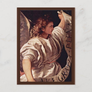 Annunciation Angel By Tizian (Best Quality) Postcard