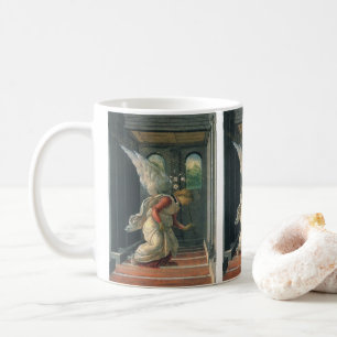 Annunciation (angel detail) by Sandro Botticelli Coffee Mug