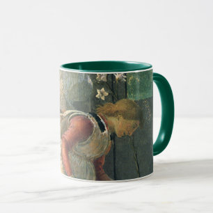 Annunciation (angel detail) by Sandro Botticelli Mug