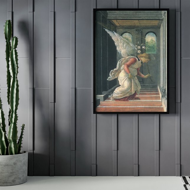Annunciation (angel detail) by Sandro Botticelli Poster (Creator Uploaded)