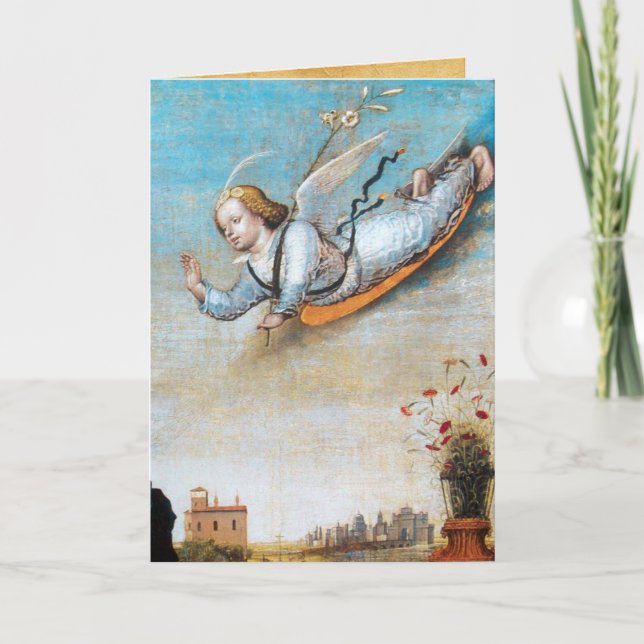 ANNUNCIATION ANGEL HOLIDAY CARD (Front)