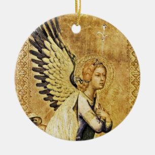 ANNUNCIATION ANGEL Magic Of Christmas Ceramic Tree Decoration
