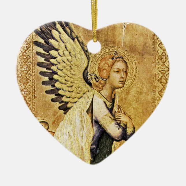 ANNUNCIATION ANGEL Magic Of Christmas Ceramic Tree Decoration (Front)