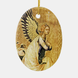 ANNUNCIATION ANGEL Magic Of Christmas Ceramic Tree Decoration
