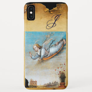ANNUNCIATION ANGEL MONOGRAM ,Brown Parchment iPhone XS Max Case
