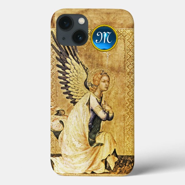 ANNUNCIATION ANGEL MONOGRAM,Parchment Case-Mate iPhone Case (Back)