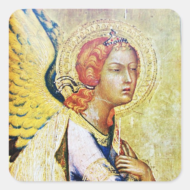 ANNUNCIATION ANGEL SQUARE STICKER (Front)