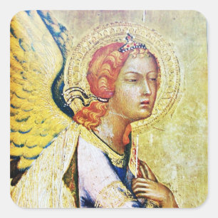 ANNUNCIATION ANGEL SQUARE STICKER