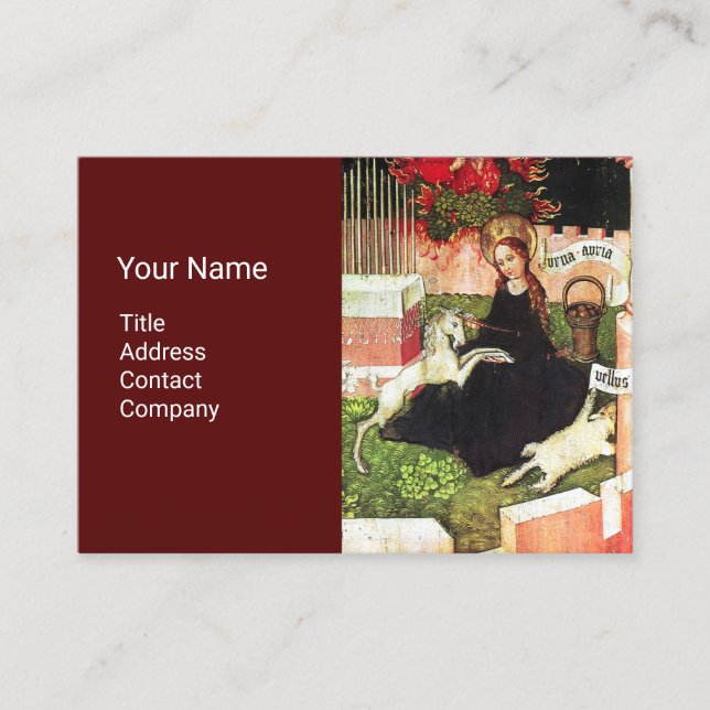 ANNUNCIATION AS THE MYSTICAL HUNT OF UNICORN BUSINESS CARD (Front)