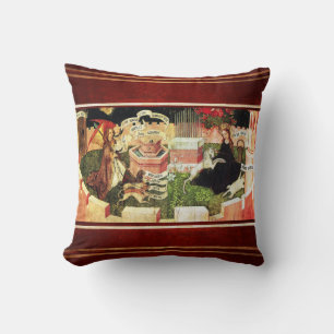 ANNUNCIATION AS THE MYSTICAL HUNT OF UNICORN  CUSHION