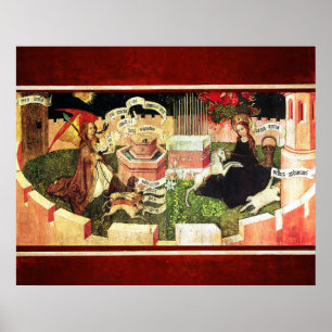 ANNUNCIATION AS THE MYSTICAL HUNT OF UNICORN POSTER