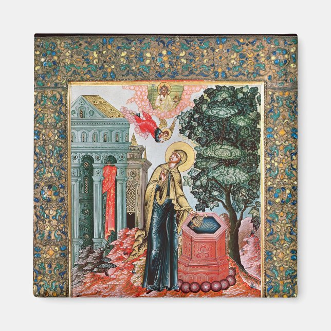 Annunciation at the Fountain Magnet (Front)