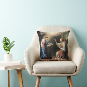 Annunciation by Anton Raphael Mengs Cushion