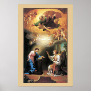 Annunciation by Anton Raphael Mengs Poster