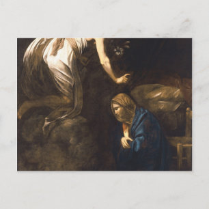Annunciation By Caravaggio Postcard