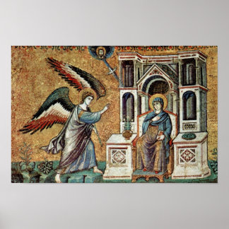 Annunciation By Cavallini Pietro (Best Quality) Poster