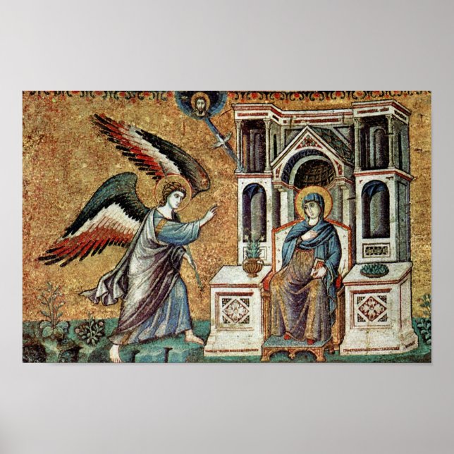 Annunciation By Cavallini Pietro (Best Quality) Poster (Front)