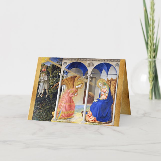 ANNUNCIATION by FRA ANGELICO Old Irish Blessing  Card (Front)