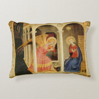 Annunciation by Fra Angelico, Renaissance Fine Art Decorative Cushion
