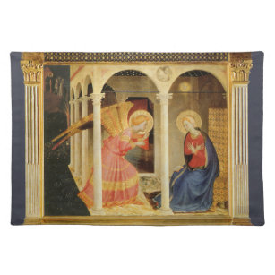 Annunciation by Fra Angelico, Renaissance Fine Art Placemat