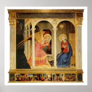 Annunciation by Fra Angelico, Renaissance Fine Art Poster