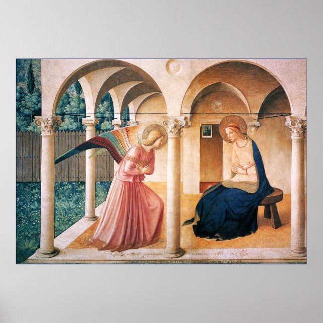 ANNUNCIATION by Fra Beato Angelico Poster (Front)
