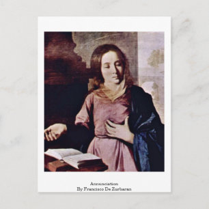 Annunciation By Francisco De Zurbaran Postcard